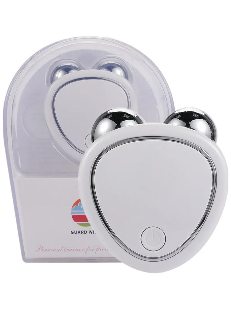 AROAQ Microcurrent Face Lifter, Anti-aging Instant Face Lift Device, Usb Charging Sonic Vibration Facial Lifter For Facial Wrinkle Remover Toning Device For Skin Face Pull Tight Lift, ( White ) - Image 1