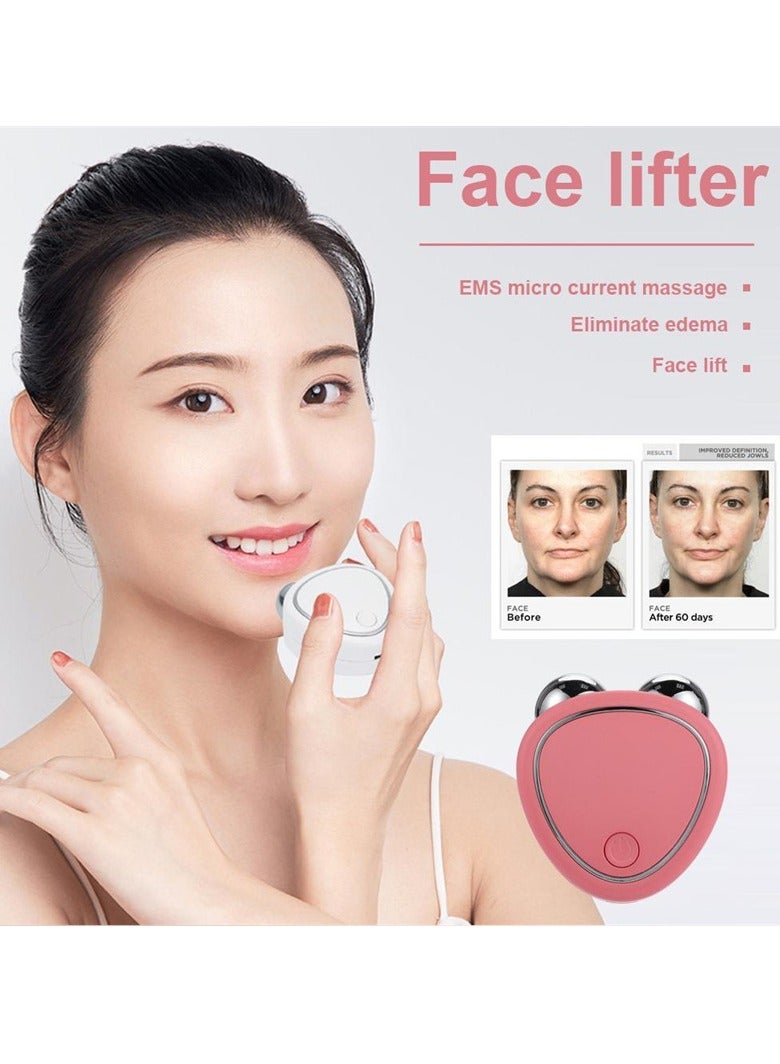AROAQ Microcurrent Face Lifter, Anti-aging Instant Face Lift Device, Usb Charging Sonic Vibration Facial Lifter For Facial Wrinkle Remover Toning Device For Skin Face Pull Tight Lift, ( White ) - Image 3