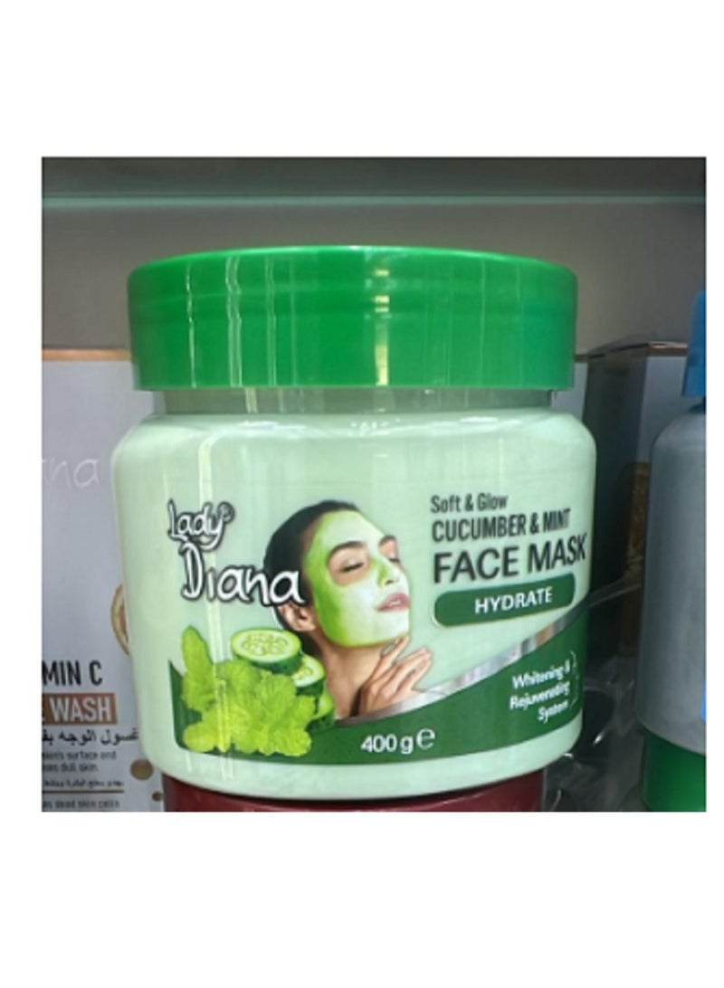 ليدي ديانا قناع الوجه بالخيار والنعناع من ليدي ديانا 400 جرام