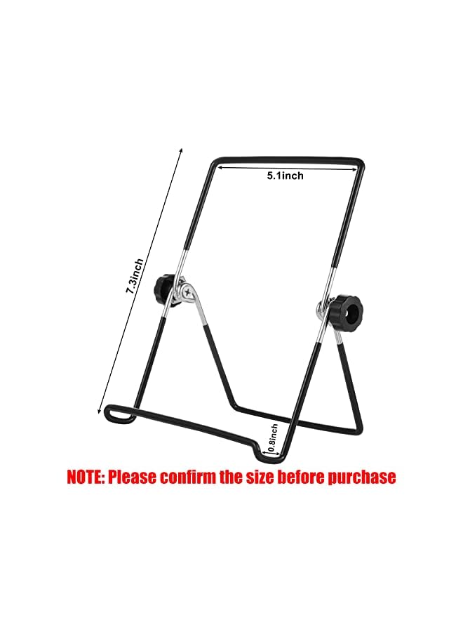 KASTWAVE Stand Easel Picture Frame Stand Adjustable Foldable Tablet Iron Display Holder Stand For Displaying Photos Plates Cookbooks 2 Pack - Image 3