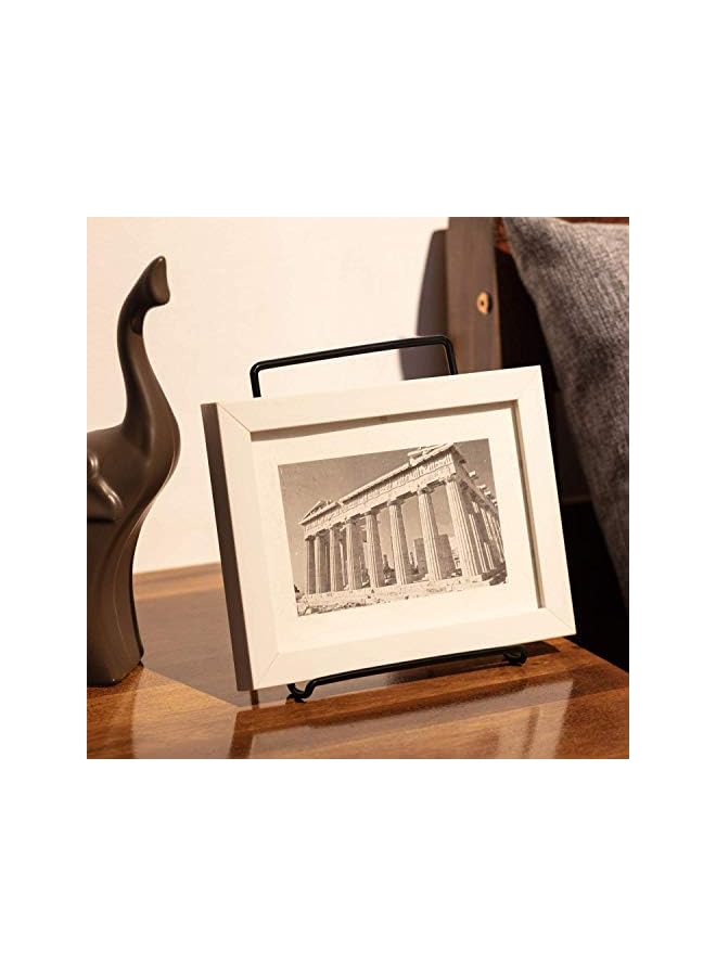 KASTWAVE Stand Easel Picture Frame Stand Adjustable Foldable Tablet Iron Display Holder Stand For Displaying Photos Plates Cookbooks 2 Pack - Image 2