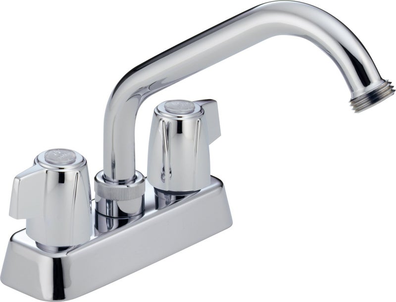 Peerless P299232 Classic Two Handle Laundry Faucet, Chrome - Image 1