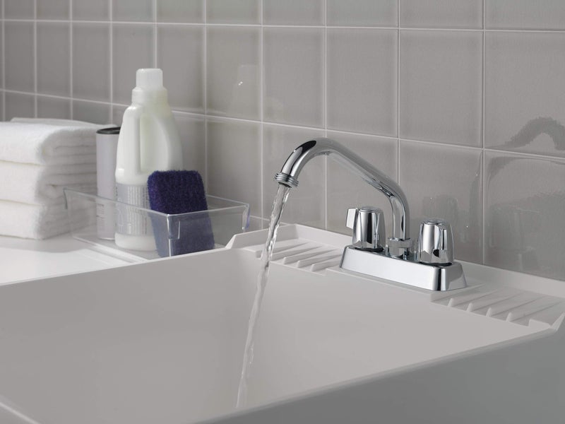 Peerless P299232 Classic Two Handle Laundry Faucet, Chrome - Image 2