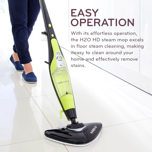 H2O HD Steam Mop & Handheld Steam Cleaner | 3-in-1 Floor Steamer | 1500W Power & 450ml Removable Tank | Foldable Storage | Hardwood, Tile & Laminate Cleaner - Image 2