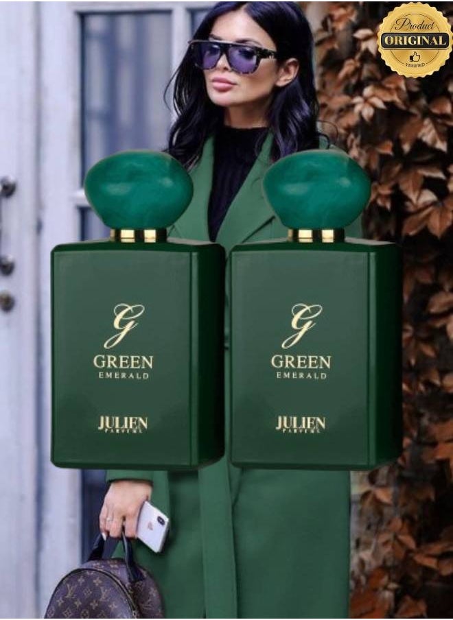 جولين برفيومز - 2 قطع عطر جرين إيميرالد 100 مل - Image 1
