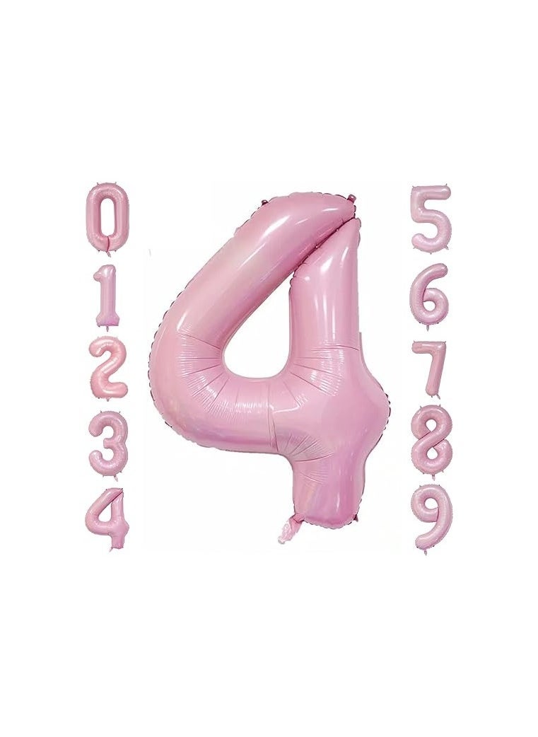 بارتي ويذ إيما بالونات الرقم الوردي 40 بوصة عيد ميلاد احباط بالون حفلة ديكورات لوازم الزفاف توديع العزوبية عيد ميلاد دش الزفاف حفل التخرج احتفال الذكرى السنوية زخرفة يطير مع الهيليوم (رقم 4) - Image 1