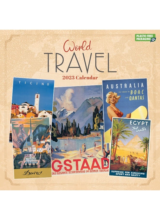 World Travel Square Wall Calendar 2023 