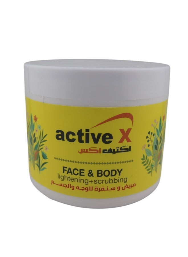 Activex Face & Body Lightening + Scrubbing Cream 500g
