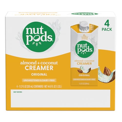 nutpods Original Coffee Creamer - Unsweetened Non Dairy Creamer Made from Almonds and Coconuts - Keto Creamer, Whole30, Gluten Free, Non-GMO, Vegan, Sugar Free, Kosher (4-Pack) - Image 3
