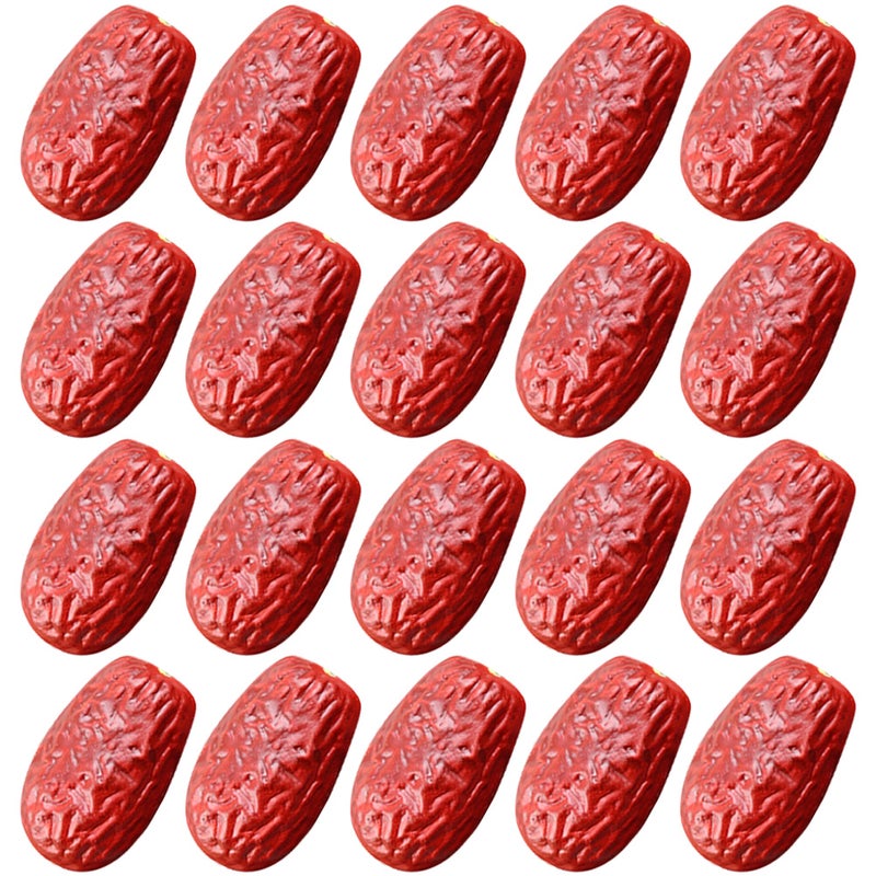 30Pcs Artificial Red Dates Lifelike Dried Jujube Decoration Home Ornament Photography Props - Image 4