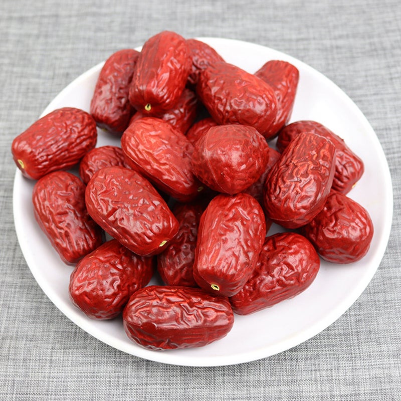30Pcs Artificial Red Dates Lifelike Dried Jujube Decoration Home Ornament Photography Props - Image 3