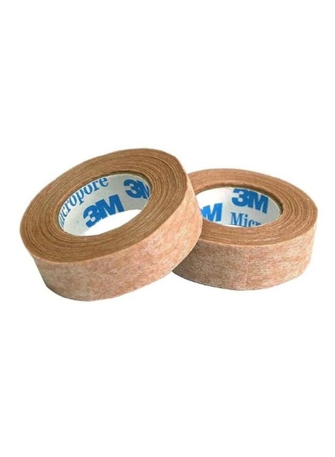 3M Micropore Original Nasal Tape Rolls - 2 Pack | High Breathable Comfort & Skin-Safe Hold