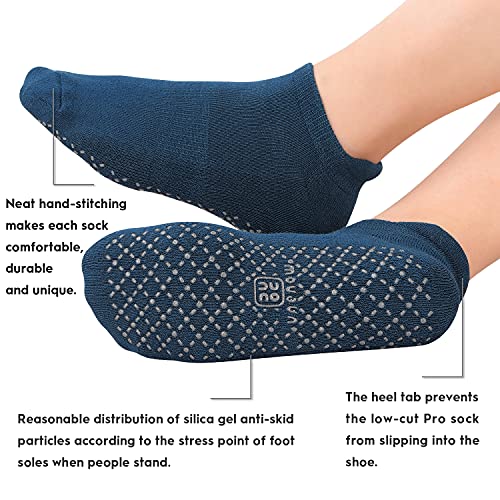 unenow Unisex Non Slip Socks with Grips Cushion for Yoga Pilates Barre Home & Hospital - Image 3