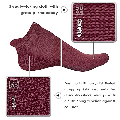 unenow Unisex Non Slip Socks with Grips Cushion for Yoga Pilates Barre Home & Hospital - Image 4