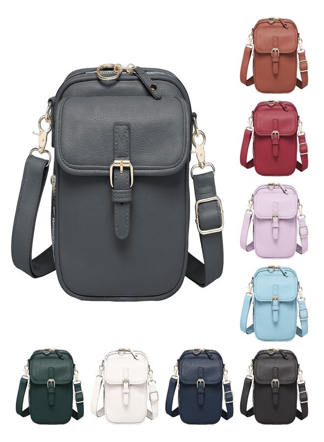 Figfey Leather Crossbody Bags for Women Travel Small Crossbody Purse Anti Theft Waterproof Bum Bag with Built in Wallet - Image 1