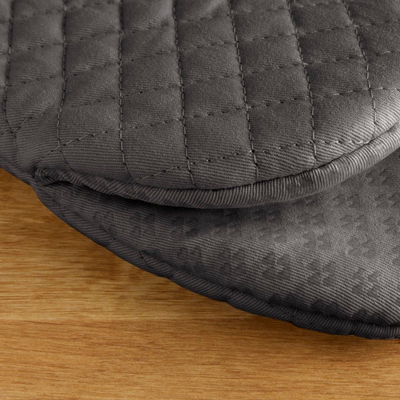 KitchenAid Asteroid Mini Oven Mitt  5.5""x8""  Charcoal Grey 2 Count - Image 4