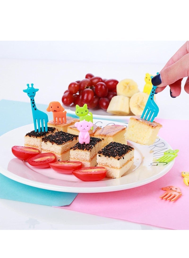 Forest Home 50 pieces Cute Cartoon Animal Food Fruit Picks Forks for Kids Bento Box Lunch Box Fruit Party Picks Accessories - Image 5