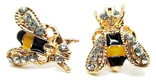 Bastex Bumble Bee Stud Post Earrings - New - Pair! - Image 1