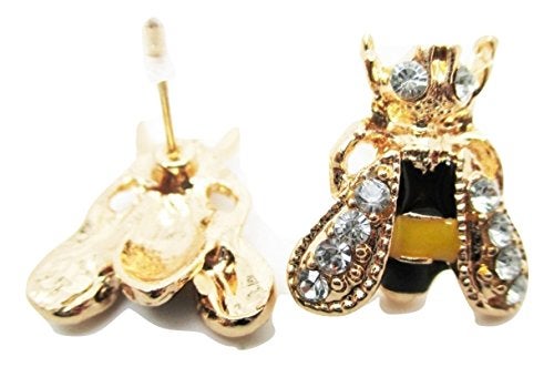 Bastex Bumble Bee Stud Post Earrings - New - Pair! - Image 3