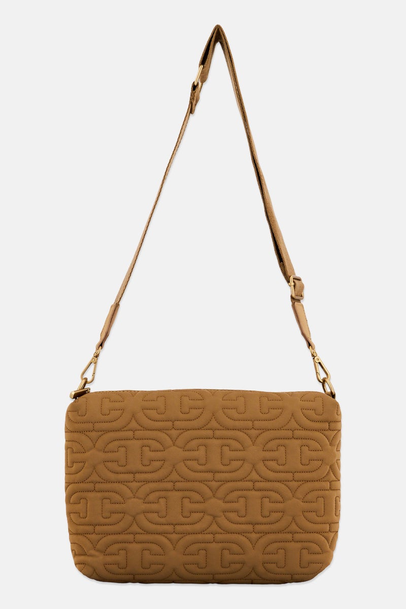 Sam Edelman Women Embroidered Cross Body Bag, Tan - Image 1