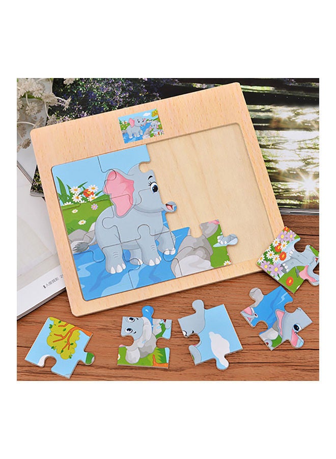 NIBEMINENT Wooden Animal Themed Jigsaw Puzzles Set - Image 3