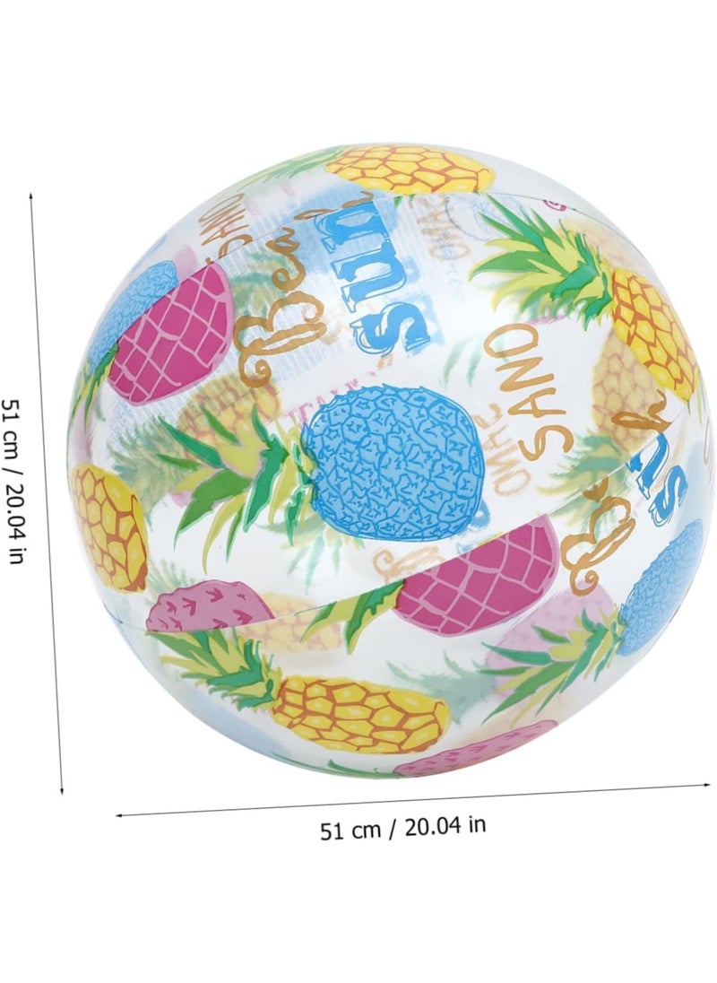 INTEX 59040NP-Inflatable Lively Print Beach Ball Pineapple Design, 51CM  - Image 2