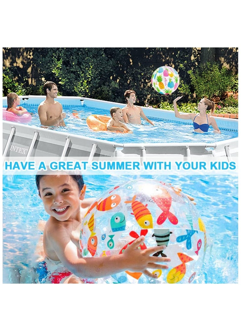 INTEX - 59040NP-Inflatable Lively Print Beach Ball Pineapple Design, 51CM - Image 1