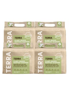 Terra Pack Of 4 Size 4 Toddler Diapers: 85% Plant-Based Diapers, Ultra-Soft And Chemical-Free For Sensitive Skin, Superior Absorbency For Day or Nighttime Diapers, 3D Leak Guards, 100% Biodegradable Bamboo Fibre, Designed For Toddlers Babies 22-30 lb 10 -14 kg, 12-24 Month 18 Count  - Image 2