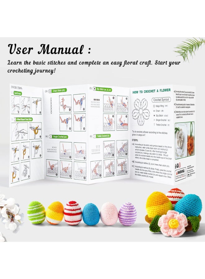 CHIYLE 113 Piece Crochet Kit with Yarn Set– Assorted Yarn for Knitting and Crochet, Crochet Accessories Set Including Ergonomic Hooks, Knitting Needles & More Ideal Beginner Kit - Image 5