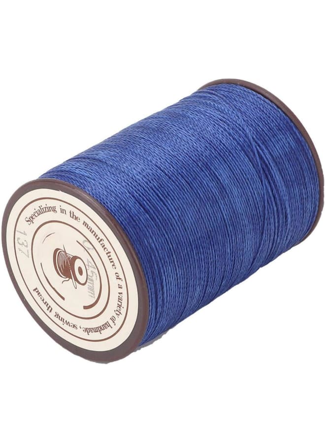 Specification:Material: PolyesterVolume: 160m/RollColor: Black; White; Rice white; Emerald; Red; Royal blue(Optional)Usage: sewing of leather shoes, boots, sandals, handbag ornaments, handbag straps, handicraft articles and bagsage list:1 * Wax Thread(Roll)  - Image 4