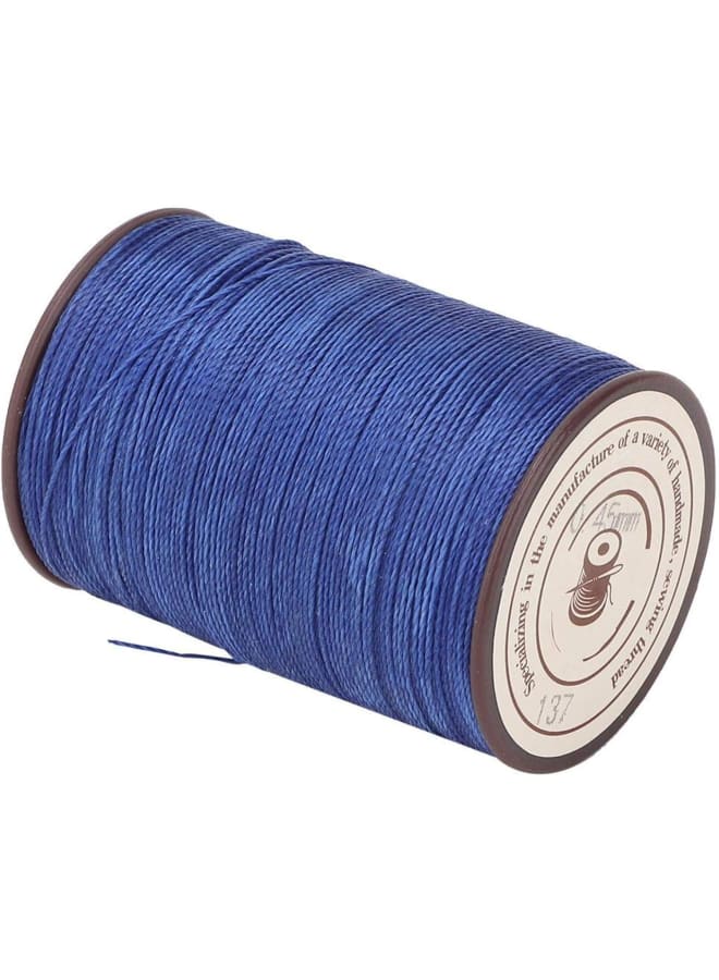 Specification:Material: PolyesterVolume: 160m/RollColor: Black; White; Rice white; Emerald; Red; Royal blue(Optional)Usage: sewing of leather shoes, boots, sandals, handbag ornaments, handbag straps, handicraft articles and bagsage list:1 * Wax Thread(Roll)  - Image 5