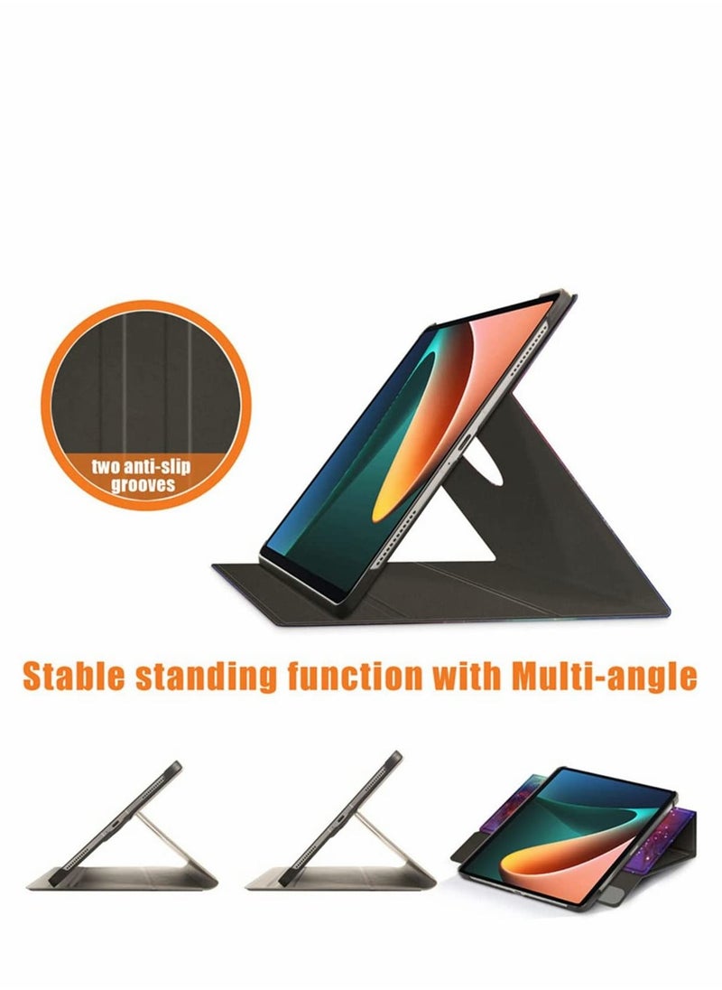 Case for Xiaomi Mi Pad 5 case Pro Elastic Strap Pen Holder Stand Auto Sleep Wake Up Function Cover PU Leather Tablet Cases