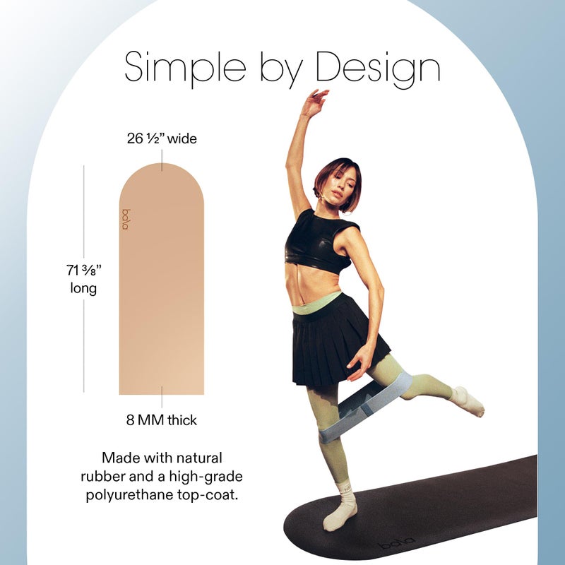 Bala Yoga Mat for Home Gym, 5mm (Sand) - Non Slip Exercise Mat for Home Workout, Stretching, Pilates, Aerobics & Floor & Fitness Work Out - Indoor Exercising Mat - Image 4