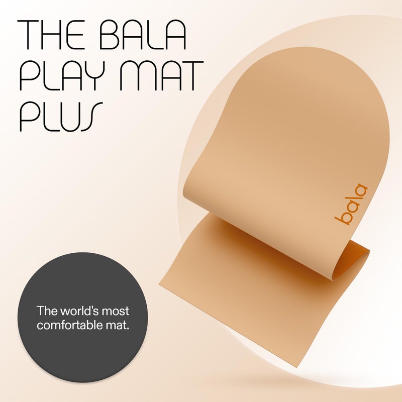 Bala Yoga Mat for Home Gym, 5mm (Sand) - Non Slip Exercise Mat for Home Workout, Stretching, Pilates, Aerobics & Floor & Fitness Work Out - Indoor Exercising Mat - Image 2