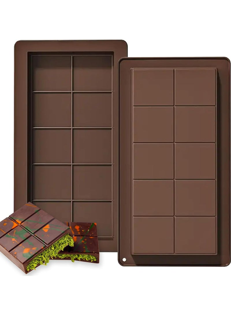 أوزيغالور قطعتان من قوالب الشوكولاتة السيليكونية العميقة - 10 فتحات - Image 1