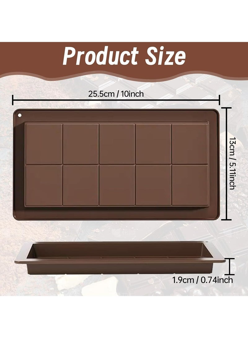 أوزيغالور قطعتان من قوالب الشوكولاتة السيليكونية العميقة - 10 فتحات - Image 4