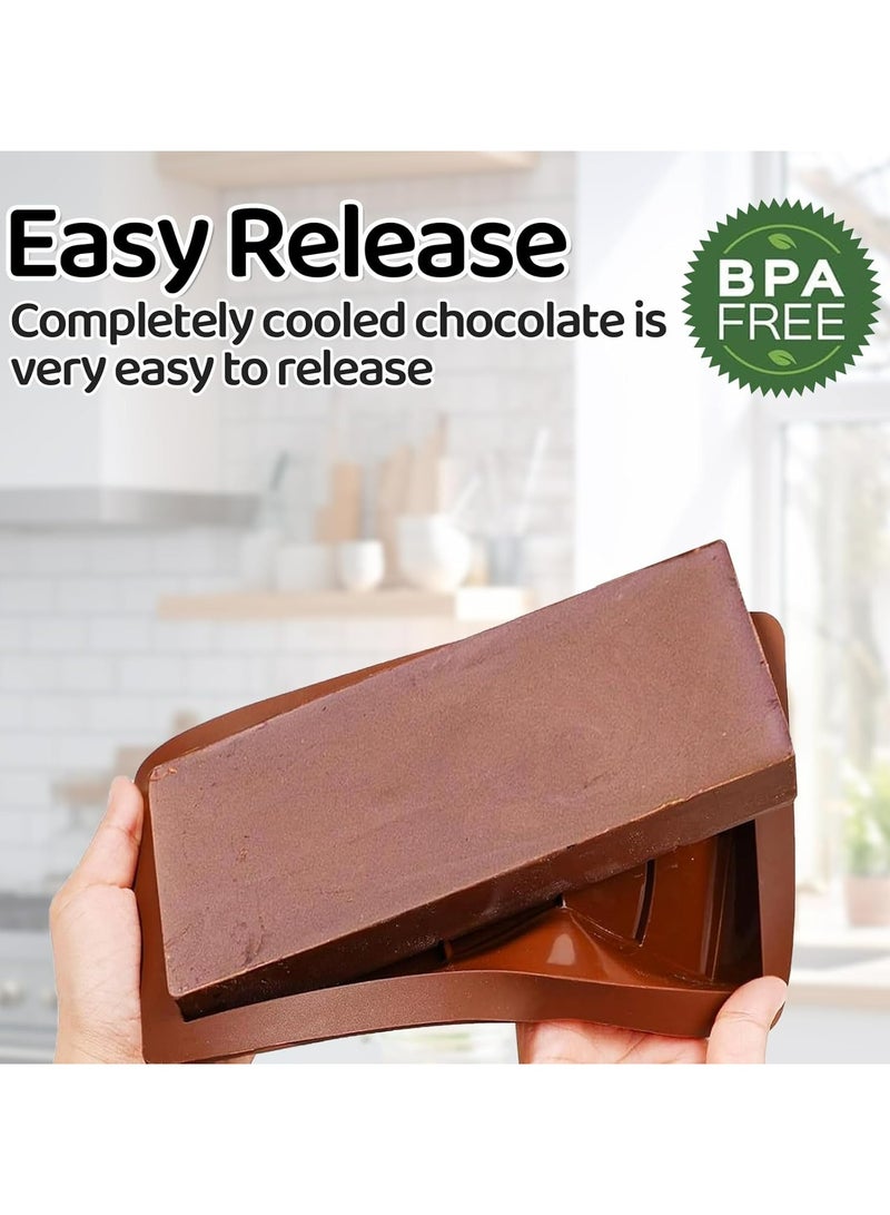 أوزيغالور قطعتان من قوالب الشوكولاتة السيليكونية العميقة - 10 فتحات - Image 5