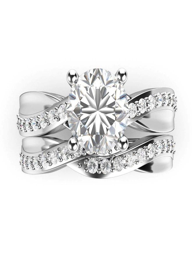 Metal Factory Sz 6 Sterling Silver 925 Round Brilliant Cut Cubic Zirconia CZ Engagement Ring - Image 3