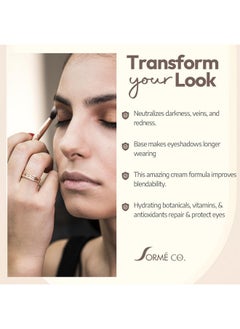 SORMÉ Sorme Treatment Cosmetics Under Shadow Primer (0.18 oz) | Neutralizing Eyelid Primer for Crease-Proof Eye Makeup | Hydrating Cream Eyeshadow Primer | Cruelty-Free Eyeshadow Base and Under Eye Primer  - Image 5
