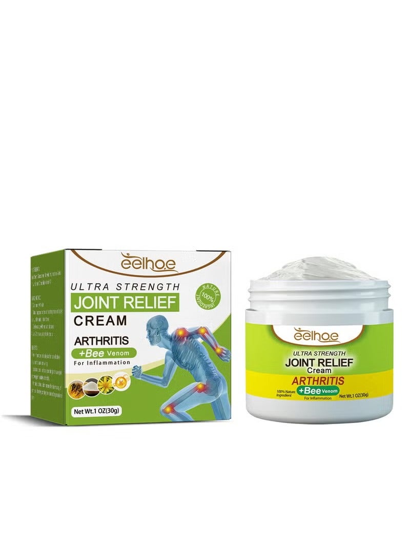 إسكدنيا Bee Venom Joint Relief Cream Arthritis Ultra Strength Joint Relief Cream Relieve Joint Muscle Pain, Muscle Pain, Leg Swelling, Body Massage and Care Cream 30g - Image 1