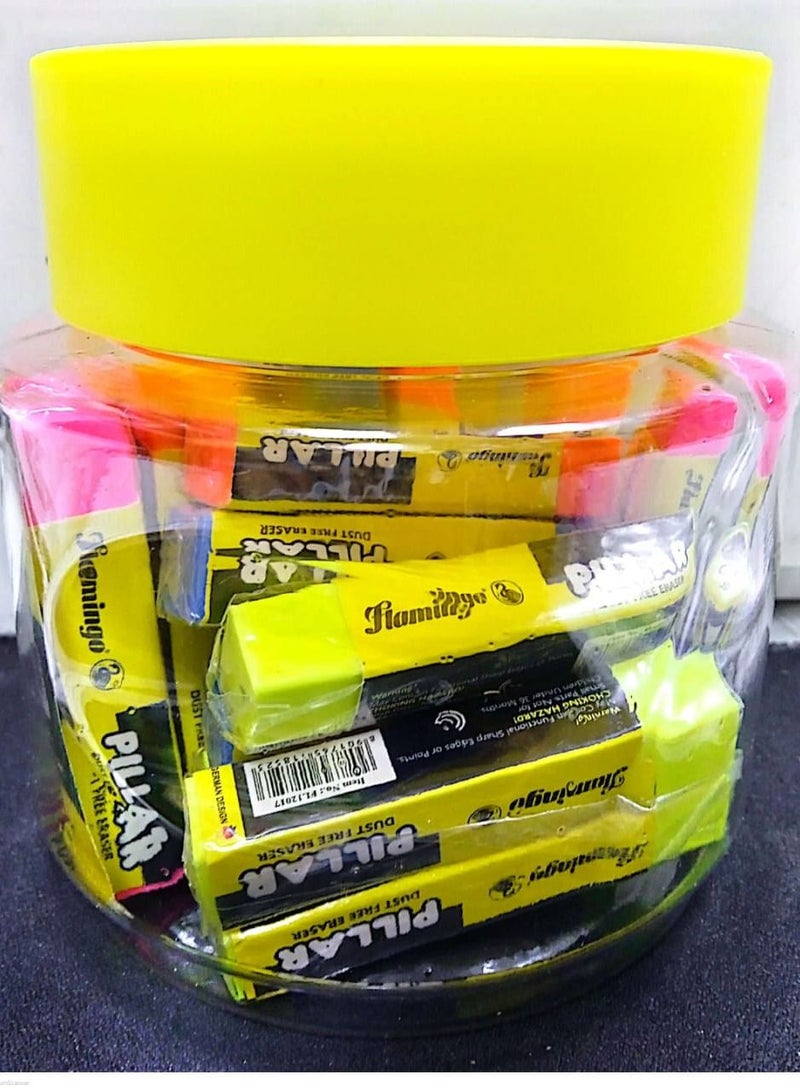 Flamingo 20 قطعة ممحاة عمود خالية من الغبار - Image 2