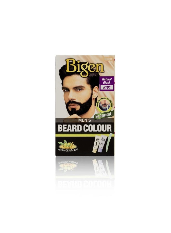 Bigen Mens Beard Colour Natural Black B101 40G - Image 1