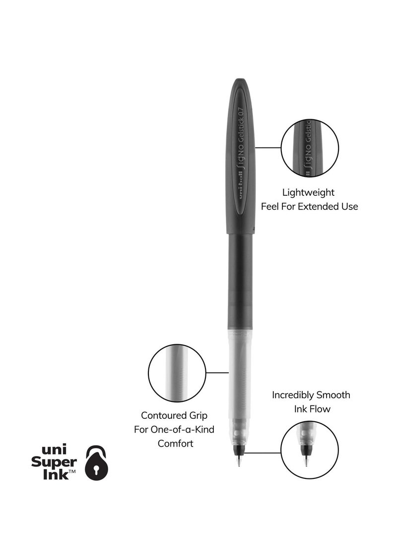Uniball 4-Piece Signo Gelstick Gel Ink Pen 0.7mm Tip Violet Ink - Image 4