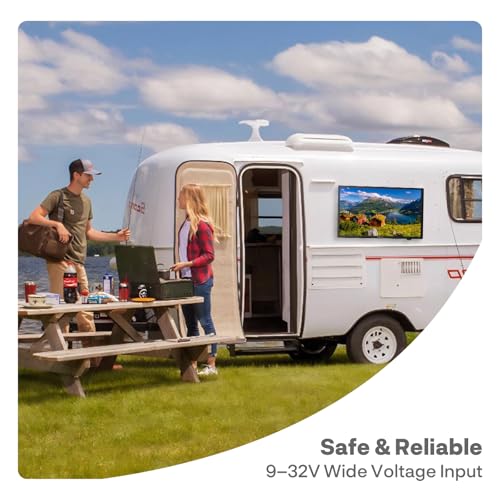 SYLVOX 19-Inch RV TV, 12 Volt Smart TV with Google OS, 178° Wide Viewing, HDMI/USB Ports, AC/DC Power, Voltage Protection for Camper, Motorhome and RV Use - Image 5
