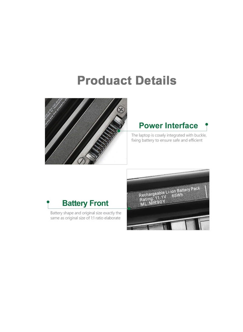 Terabyte بطارية لابتوب ديل إنسبيرون 15 15R 3421 5421 15-3521 5521 3721 (MR90Y, 0FW1MN) - Image 5