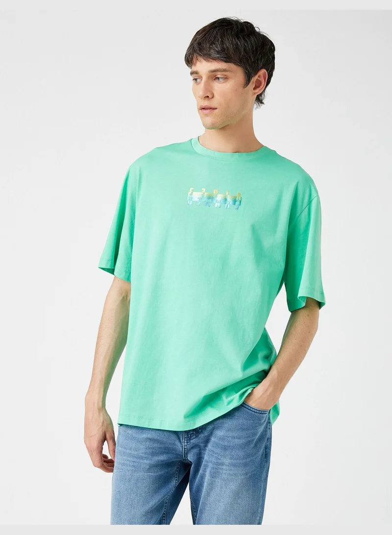 KOTON Printed T-shirt Cotton