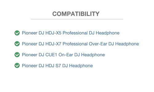 Voarmaks Long Steps Cable Compatible with Pioneer HDJ X5 X7 S7 CUE1 DJ Headphone Length 2m 6.5feet Soft Nylon Lightweight Includes 1/4" 6.35mm Adapter - Image 4