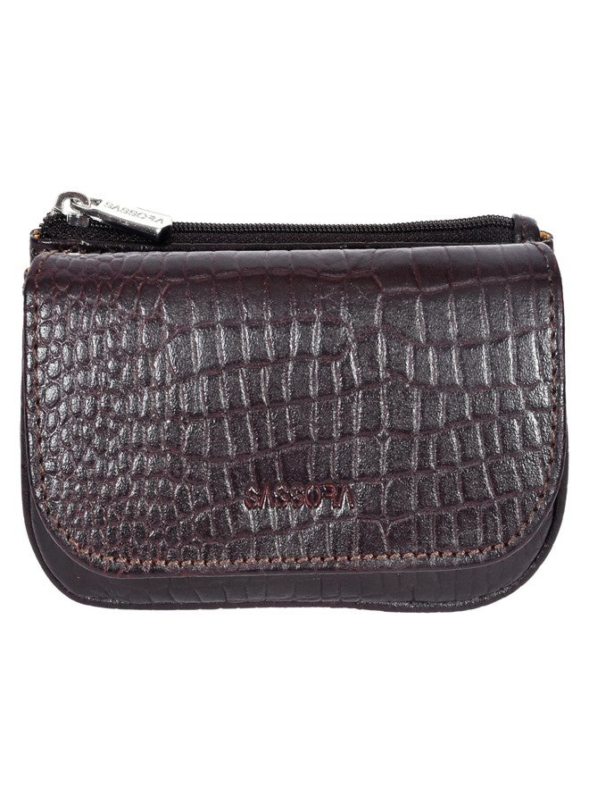 Sassora Premium Leather Unisex Key Case & Coin Pouch - Image 1