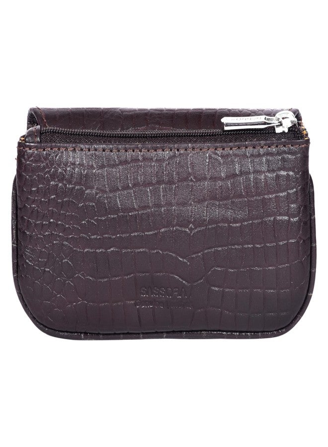 Sassora Premium Leather Unisex Key Case & Coin Pouch - Image 5
