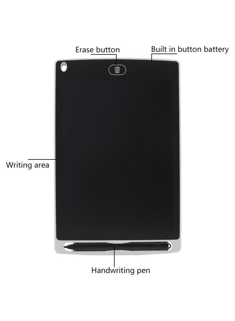 مخطوطات تابلت كتابة LCD مقاس 8.5 بوصة، لوحة رسومات الشعار المبتكرة قابلة للمسح وإعادة الاستخدام للكتابة والرسم، ألعاب تعليمية للأطفال للأولاد والبنات (أخضر) - Image 3